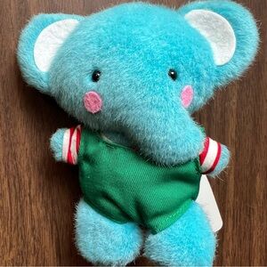 Sanrio Blue Elephant Plush with Green Outfit
